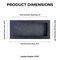 Black Wood Grain Shadow Box Frame with Acrylic Front - Dark Grey Suede Backing, 30 Sizes